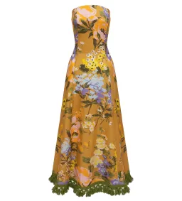 Lovaan Studios Phillipa Midi Dress Meadow Floral Size 10  for rent on The Volte - image 4