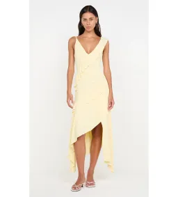 Bec and Bridge Marnie Asym Asymmetrical Dress in Yellow Size 10  for rent on The Volte - image 1