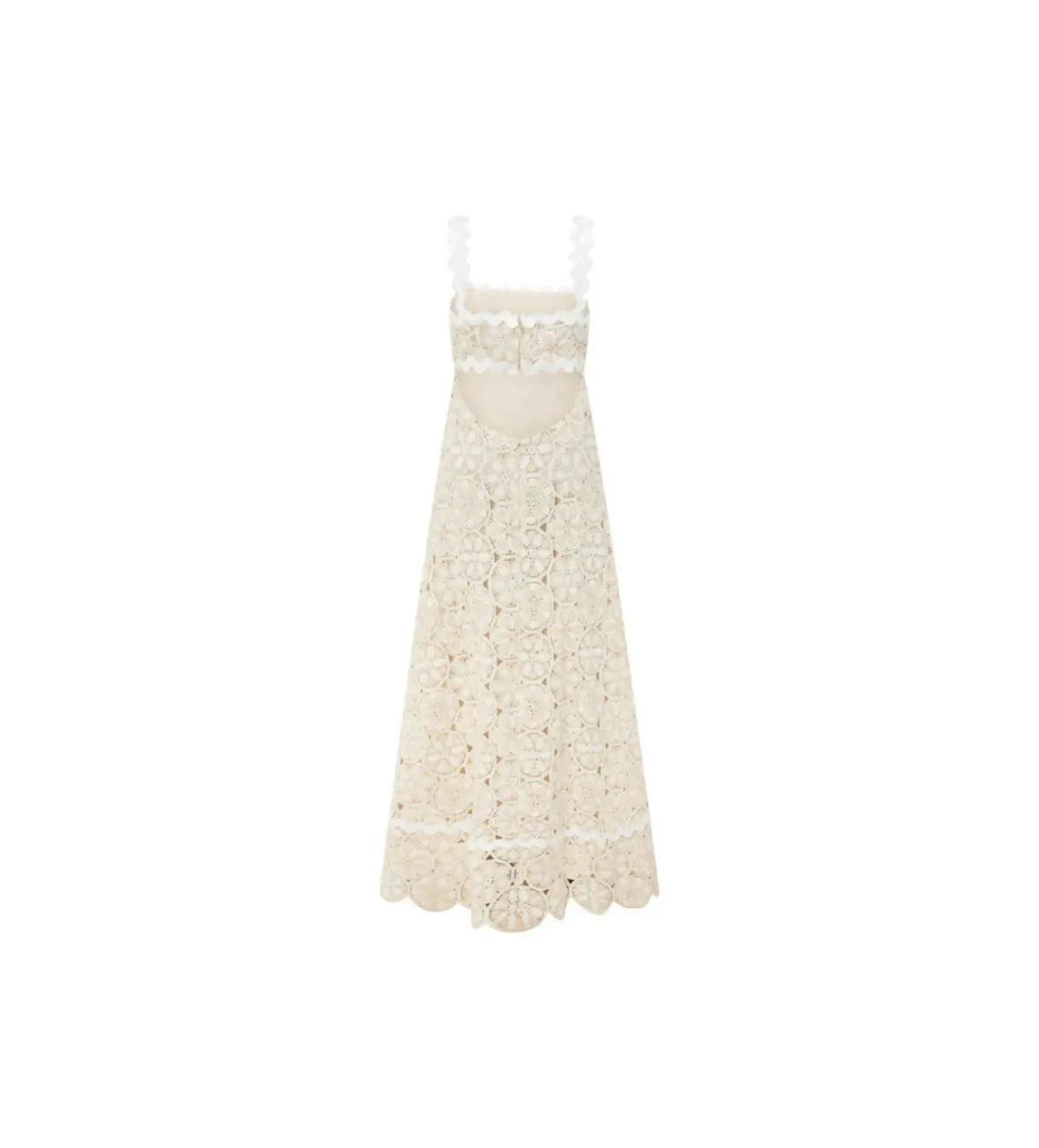 Zaco Dalton Crochet Dress White Size Au 10 - Image 3