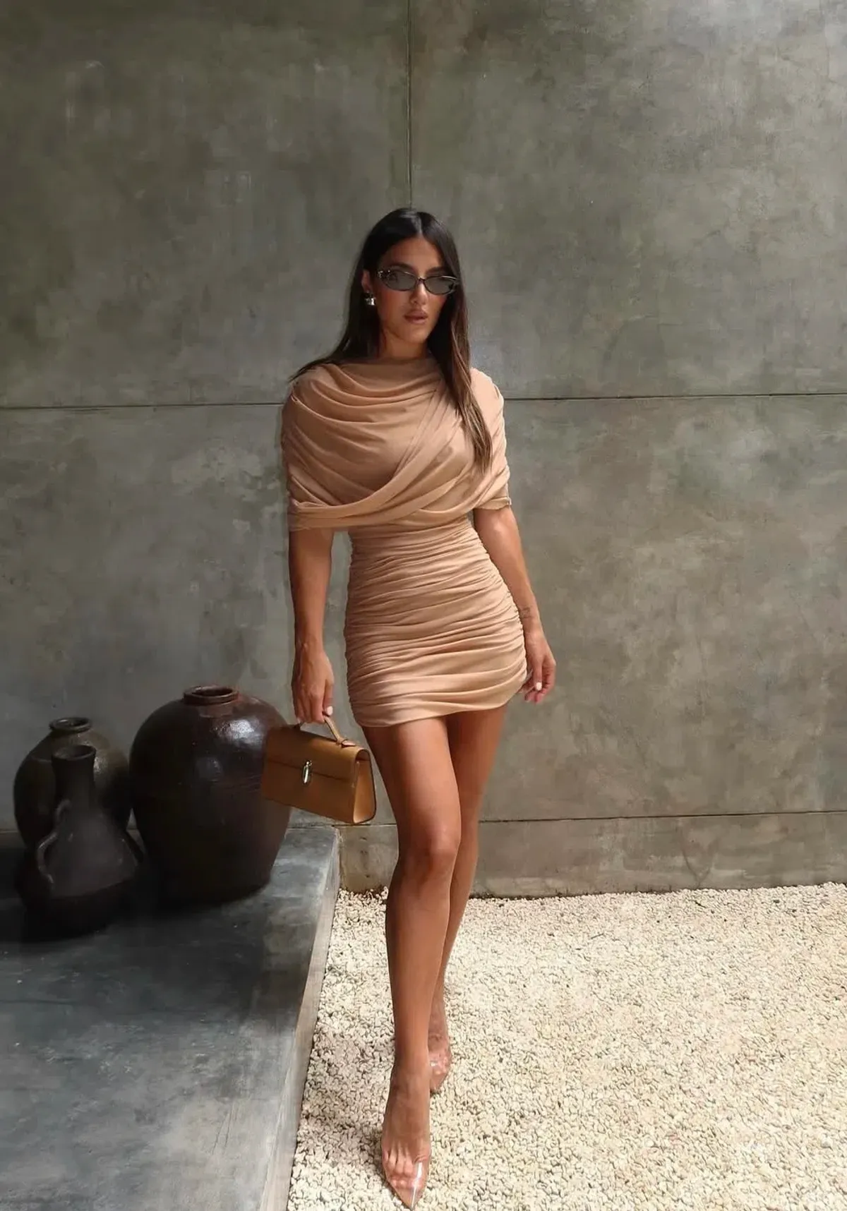 Effie Kats Phoneix Mini Beige Size AU 8 - Image 1