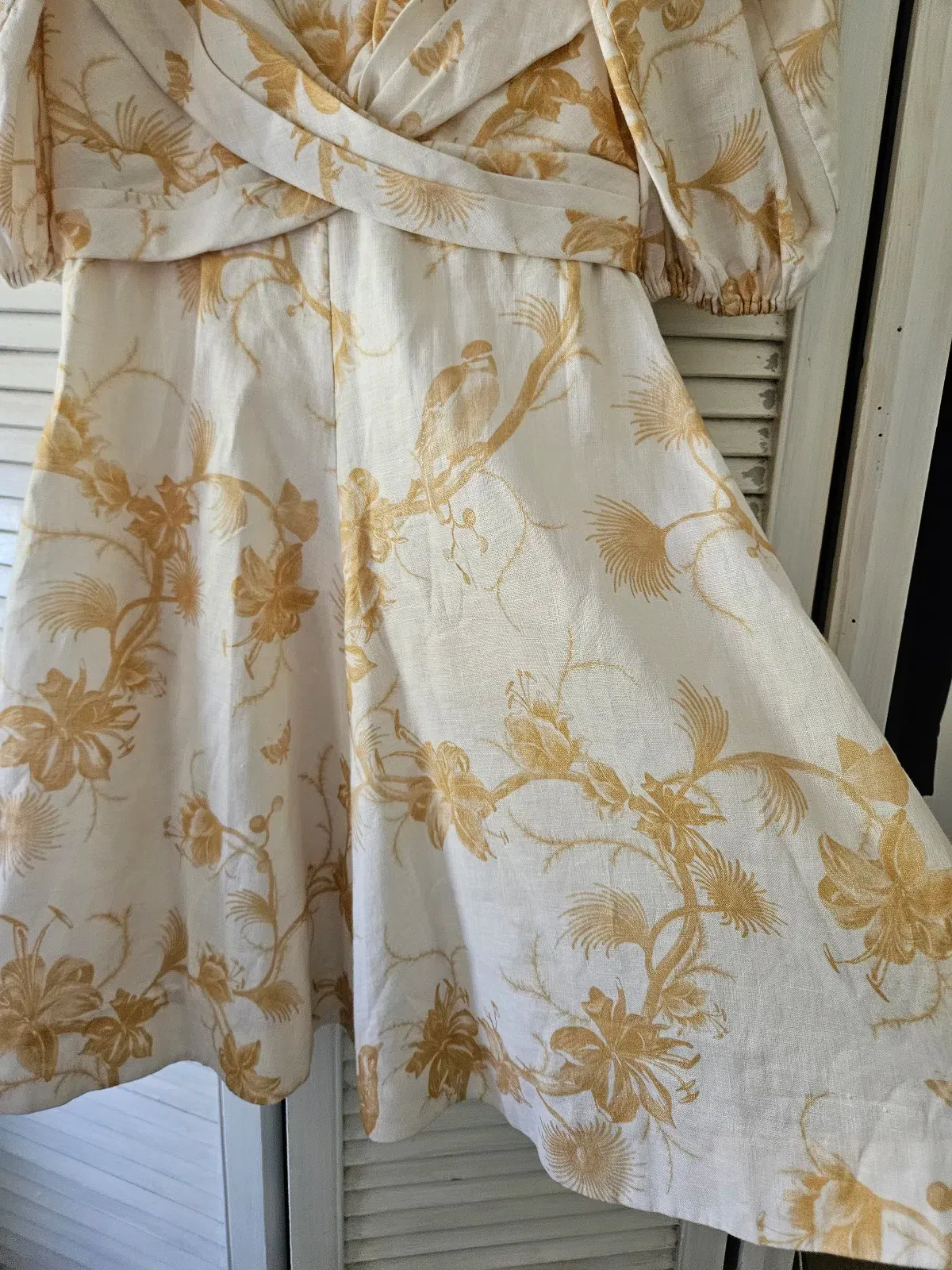 Zimmermann Wrap Mini Keira Beige Size AU 8 - Image 6