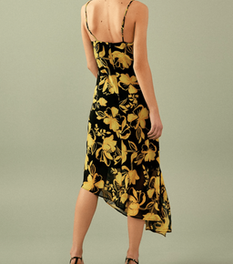 C/MEO Collective On and Off Midi Dress in Black Abstract Floral Size 10 for rent on The Volte - image 3