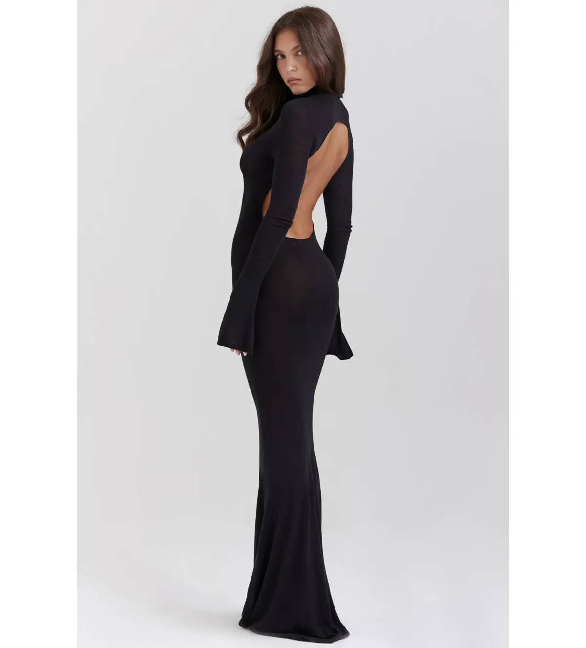 House of CB  Sancha Knit Maxi Dress in Black Size AU 8 - Image 2