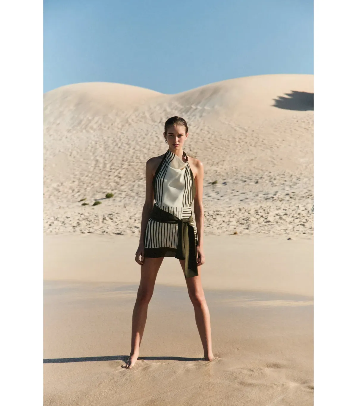 Sir the Label Leilana Mini Dress in Garden Stripe Size AU 8 - Image 3