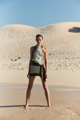 Sir the Label Leilana Mini Dress in Garden Stripe Size 6 for rent on The Volte - image 3