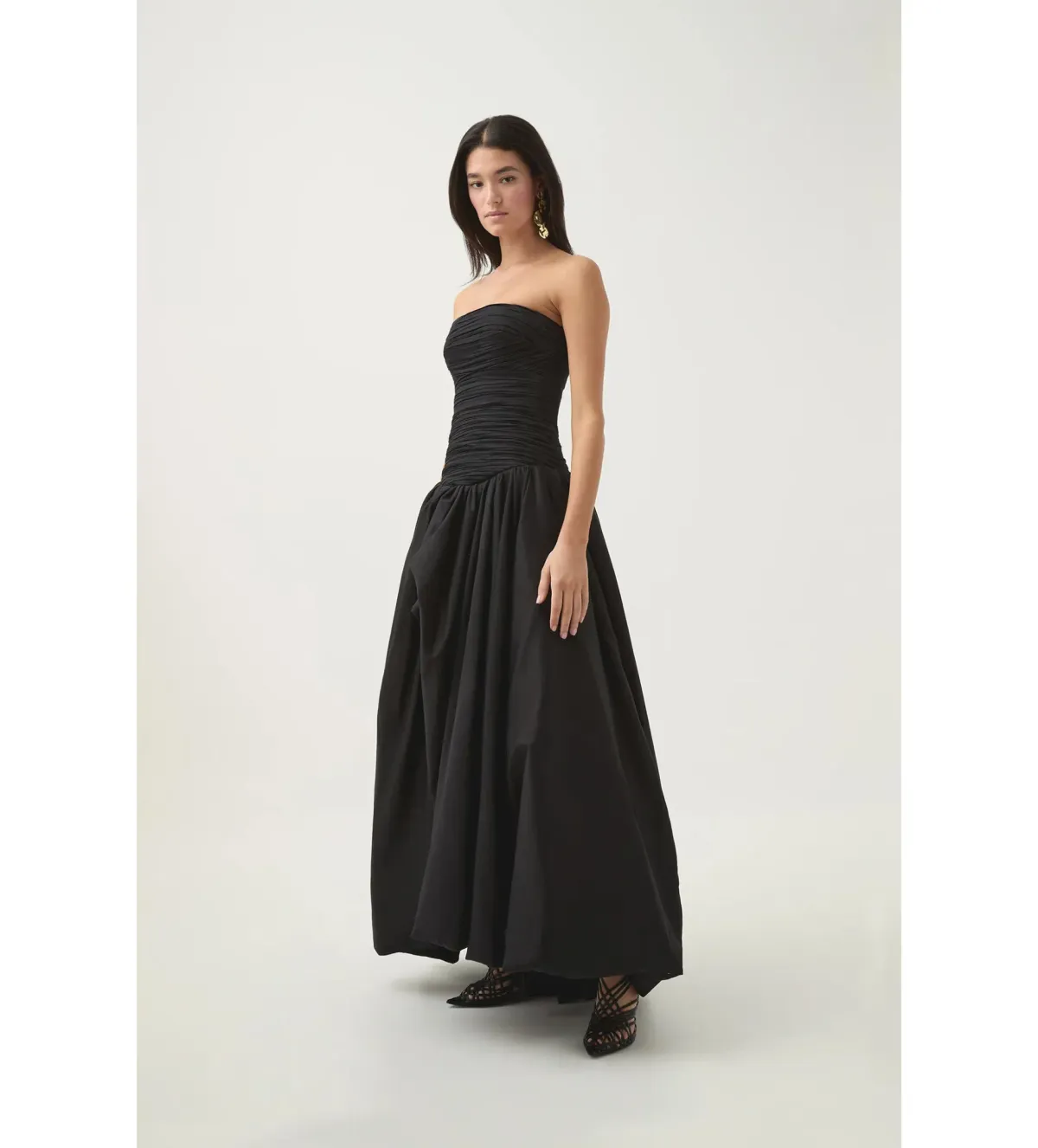 Aje Violette Bubble Hem Maxi Dress in Black Size AU 8 - Image 2
