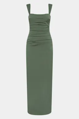 SIR  Florent Balconette Gown in Forest Green Size 2 size 10 AU for rent on The Volte - image 4