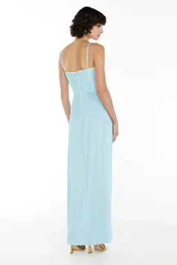 Manning Cartell Double Time Pleat Maxi Dress in Blue Size AU 8 for rent on The Volte - image 5