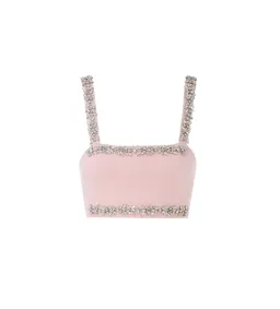 Zimmermann Matchmaker Bandeau Crop Top Size 0/AU 8  & Tube Skirt Size 0P/6P Set in Dusty Pink for rent on The Volte - image 4