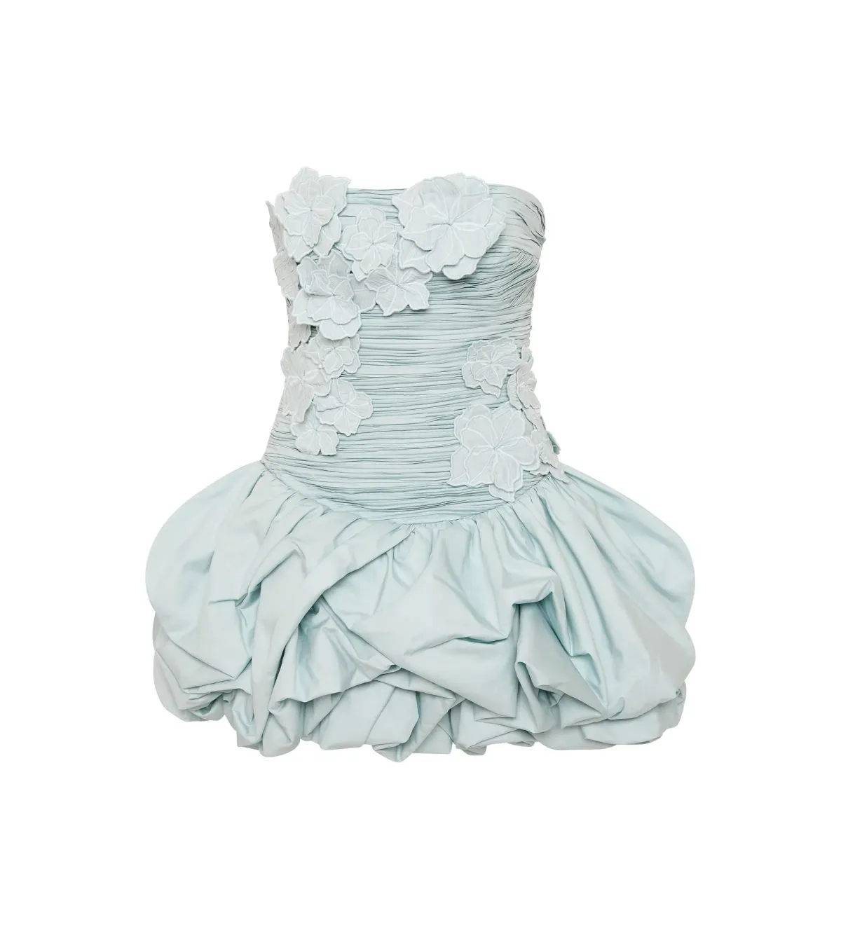 Aje Splendour Mini Dress Silver Blue Size AU 10 - Image 5