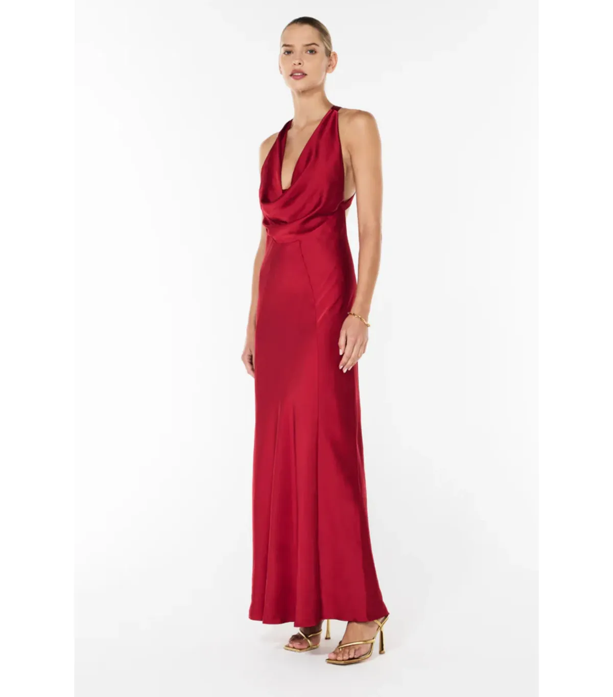Manning Cartell Charmed Cowl Slip Dress in Red Size AU 10  - Image 3
