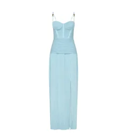 Manning Cartell Double Time Pleat Dress Acqua Spritz Size 8 for rent on The Volte - image 4