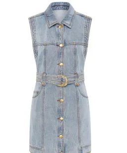 Aje Ray Denim Mini Dress Size 8 for rent on The Volte - image 2