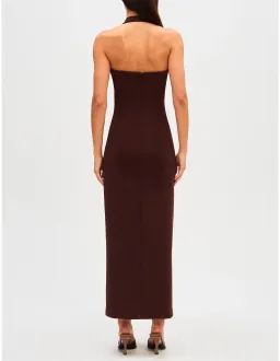 MISHA Amora Dress Brown Size 10/M for rent on The Volte - image 2