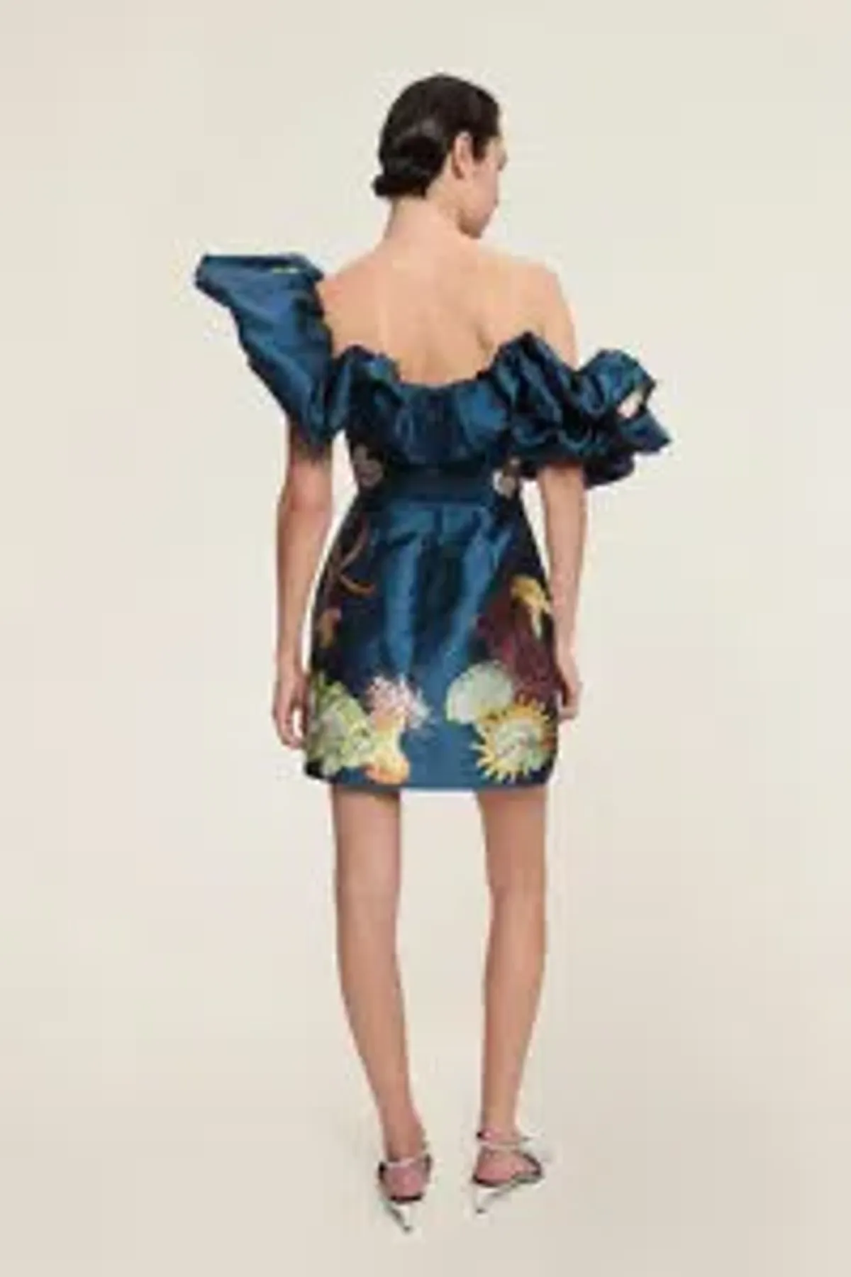 Alemais Dorian Mini Dress Navy Size AU 14 - Image 2