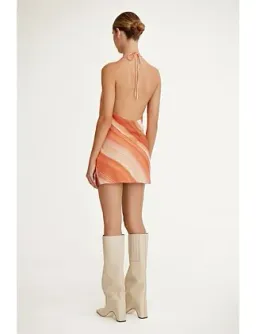 Significant Other Patrice Halter Mini Dress in Sherbet Stripe Size AU 10 for rent on The Volte - image 3