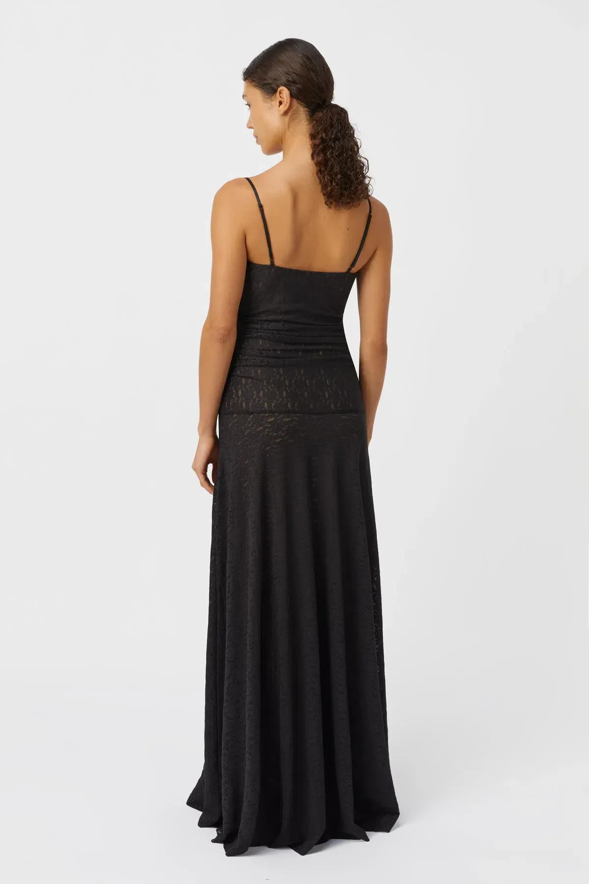 Camilla & Marc Camille Lace Maxi Dress Black Size 8 - Image 5