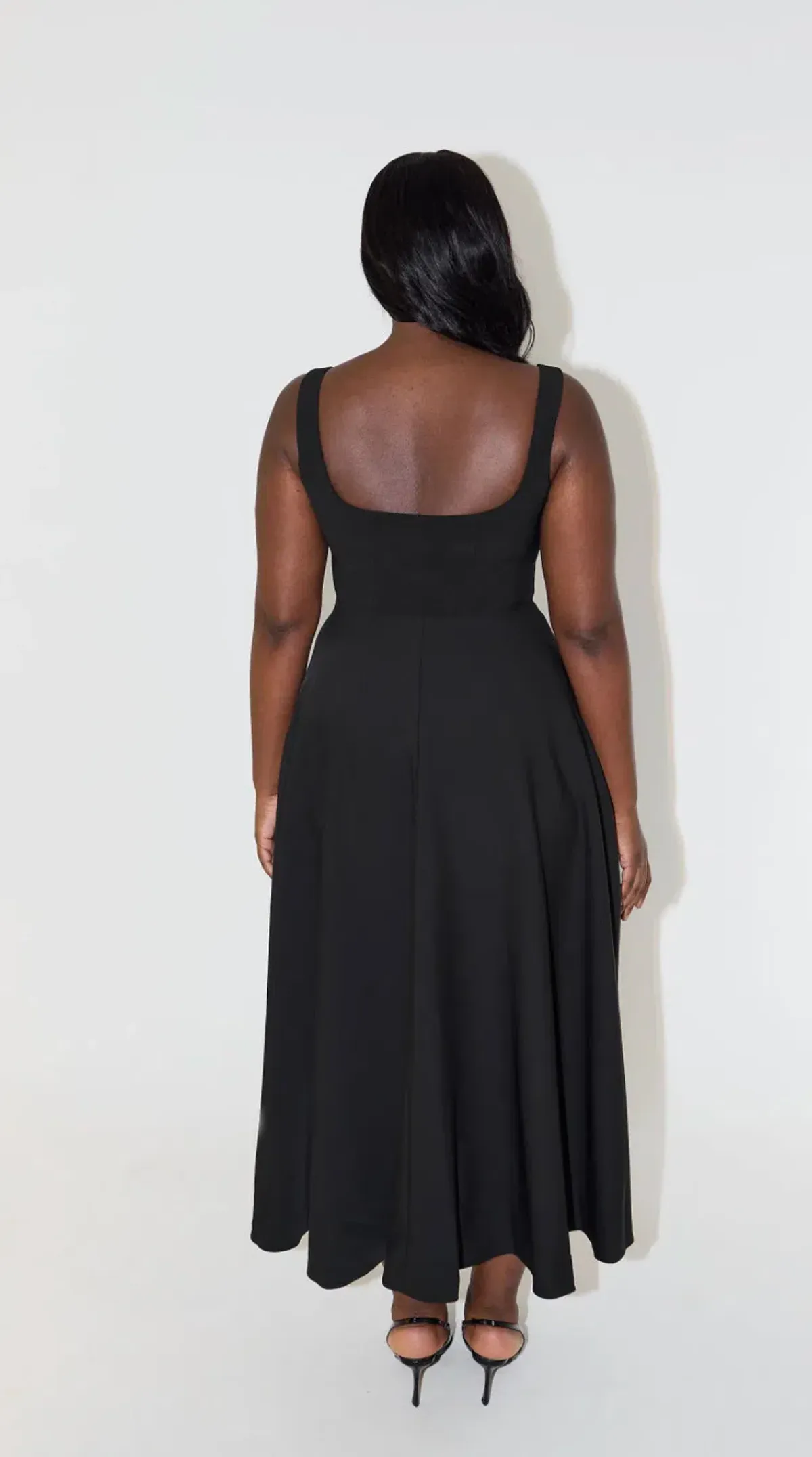 Odd Muse The Ultimate Muse High Waist Square Neck Midi Dress size L / AU 12  - Image 2