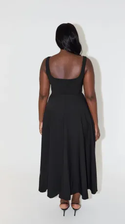 Odd Muse The Ultimate Muse High Waist Square Neck Midi Dress size L / AU 12  for rent on The Volte - image 2