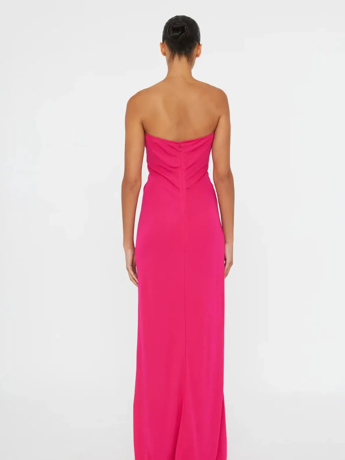 Arced Palm Strapless Dress Size 8 - Image 3