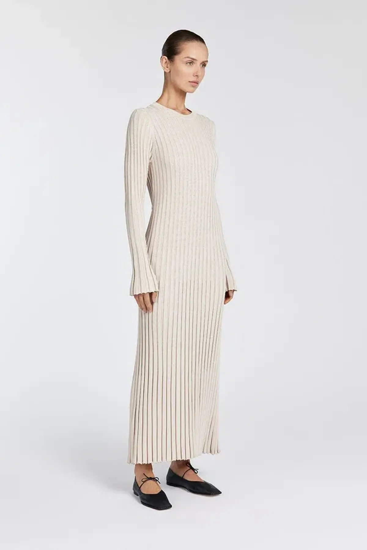 Ada Srone Long Sleeve Midi Dress Size 10 - Image 3