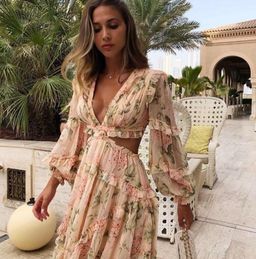 Zimmerman Prima Cutout Dress Print Size 8 for rent on The Volte - image 5