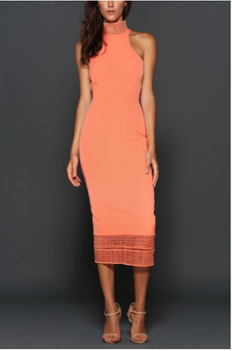 Elle Zeitoune Tasha Dress Orange Size 6 for rent on The Volte - image 1