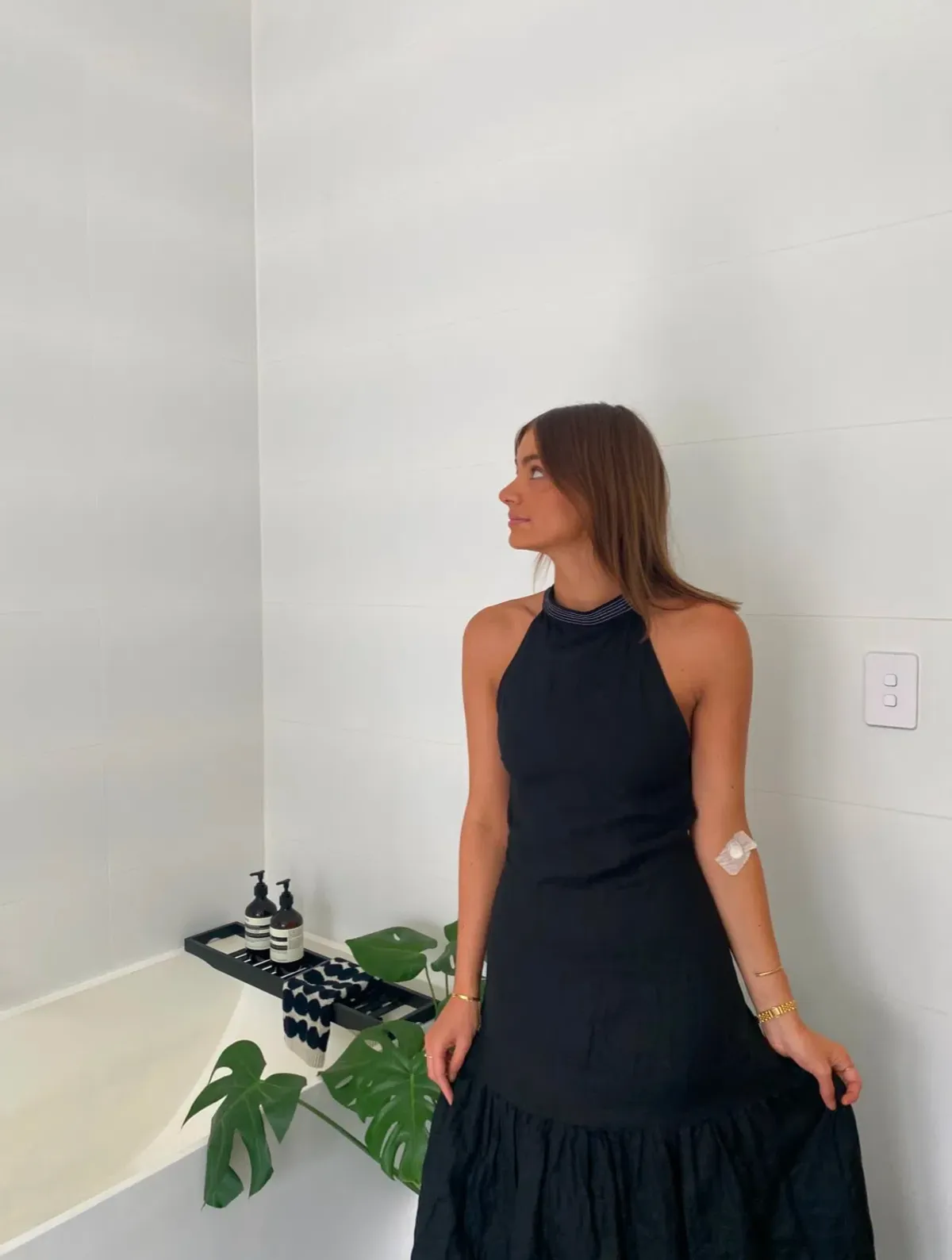 Sir the Label Vilma Midi Dress Black Size 8 - Image 3