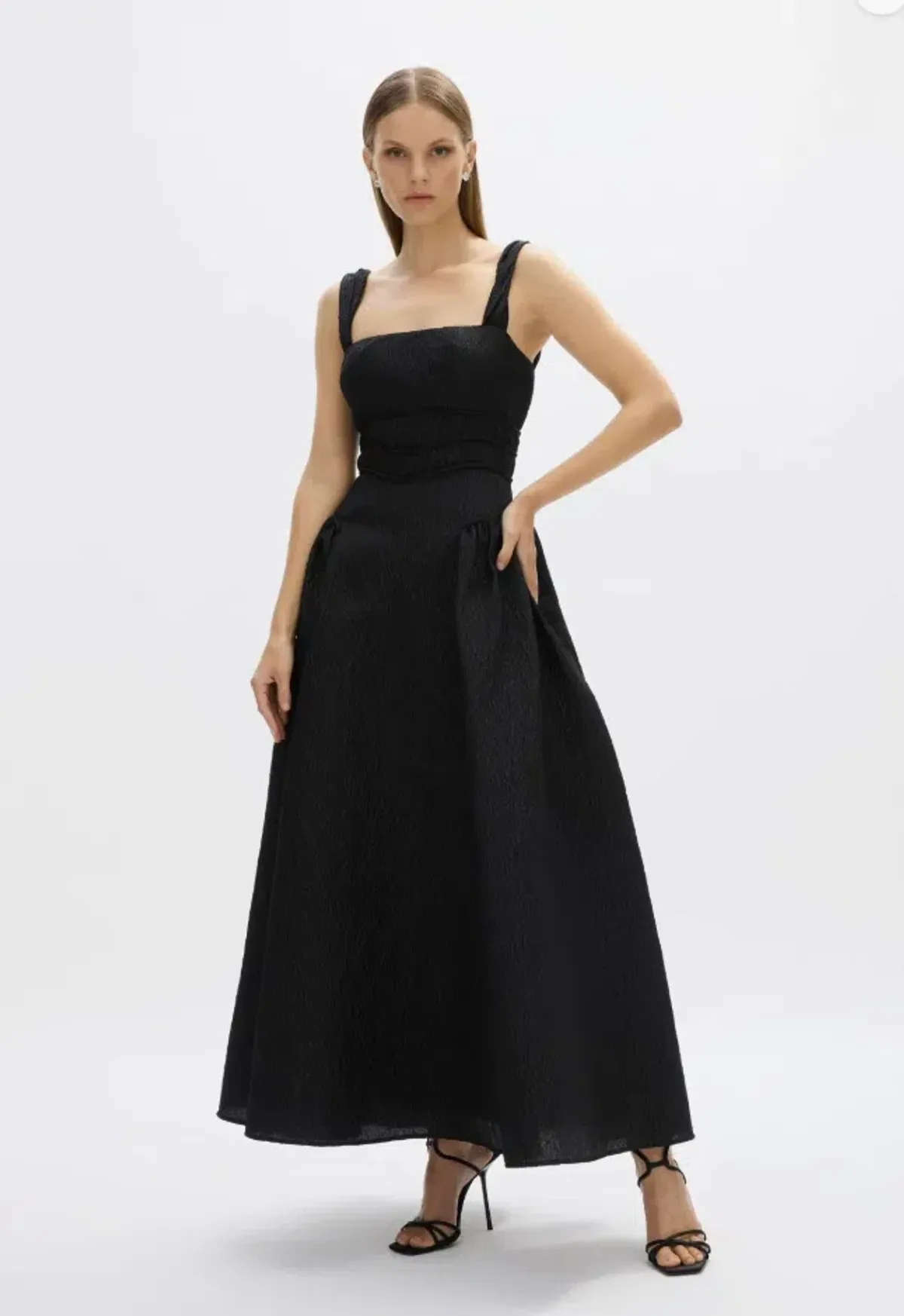 Rachel Gilbert Sophia Strap Dress Black Size AU 10  - Image 1