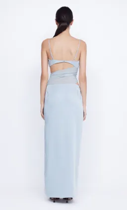 BEC & BRIDGE MARI LOU ASYM MAXI DRESS DOVE BLUE SIZE AU 8 for rent on The Volte - image 3