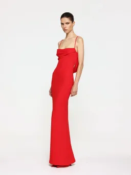 Effie Kats Havilland Gown Red Size 6 for rent on The Volte - image 3