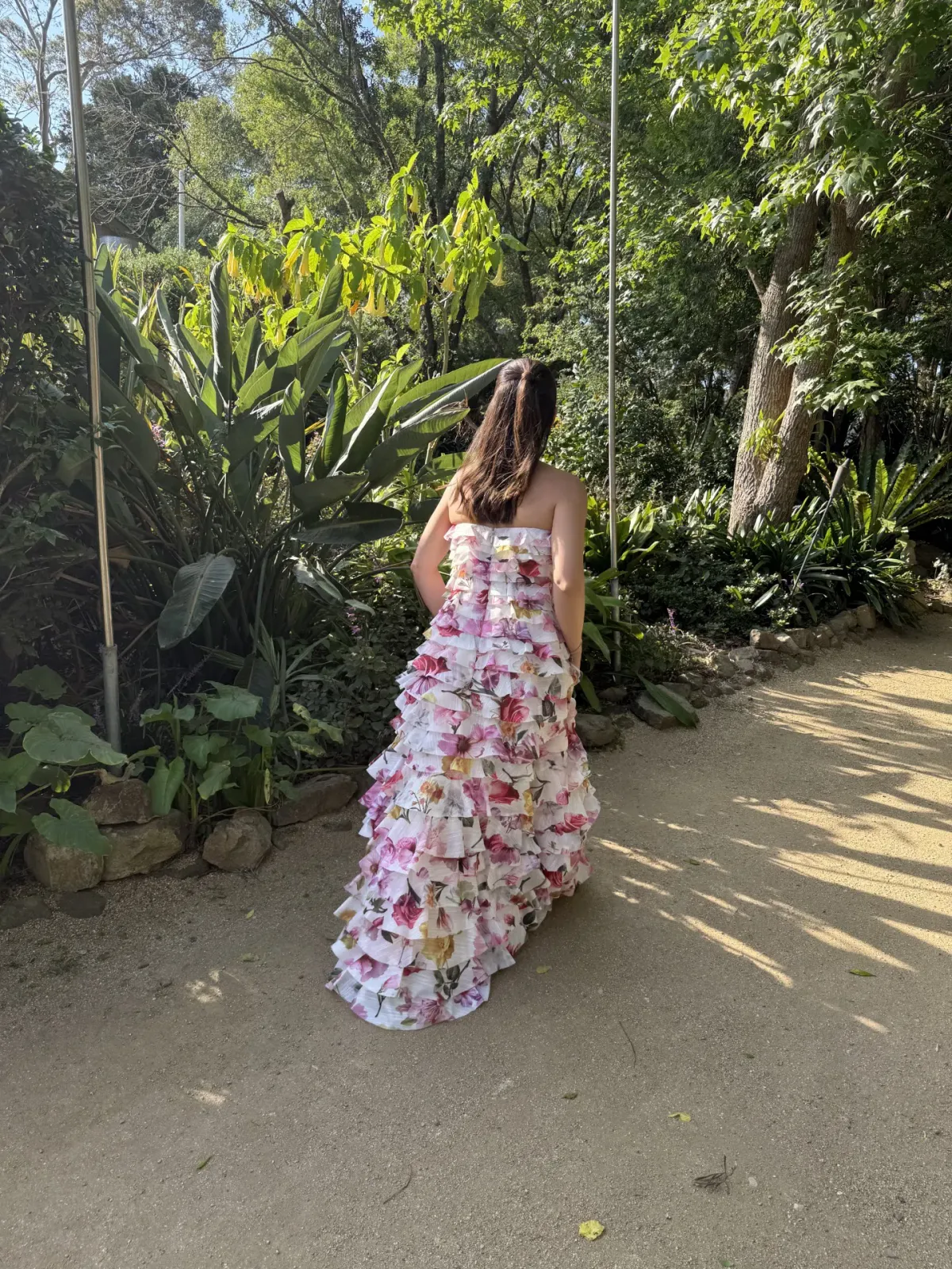 AJE Fleur Pleated Gown Collage Floral Size 8  - Image 4