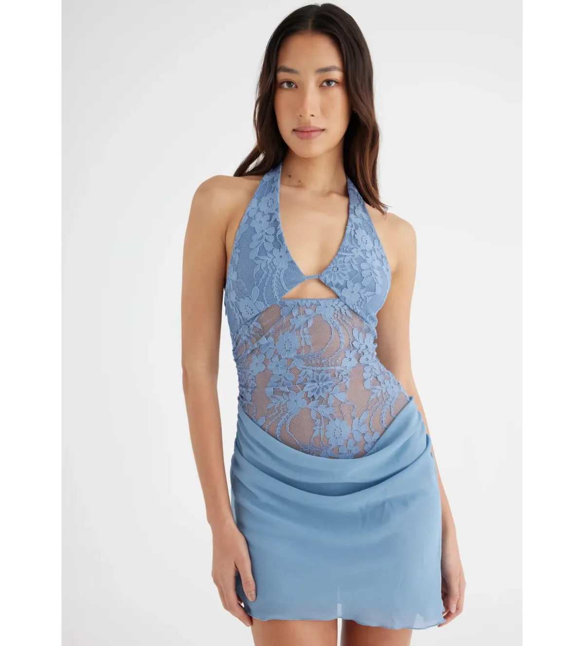 Benni Rocky Mini Dress in Storm Size AU 6 - Image 4