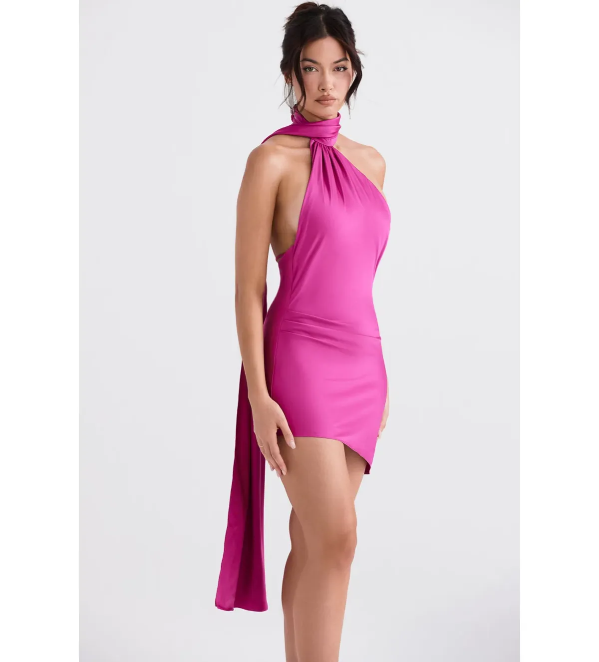 House of CB Aida Mini Dress Pink Size 8 - Image 3