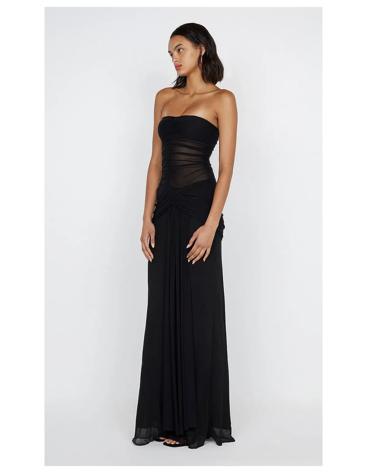 Bec & Bridge Noemi Strapless Dress in Black Size AU 8 - Image 2