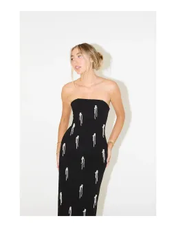 Odd Muse The Ultimate Muse Embellished Midi Dress Black Size S / AU 8 for rent on The Volte - image 2