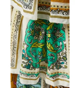 Alemais Delphine Tiered Linen Midi Dress Print Size 10 for rent on The Volte - image 4