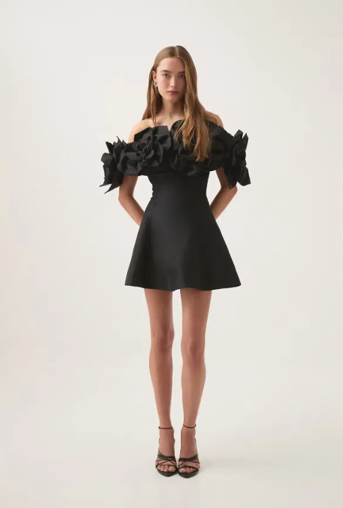 Aje Etta Mini Dress Black Size 12 - Image 1