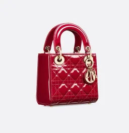 Dior Mini Lady Dior Bag Cherry Red  for rent on The Volte - image 1