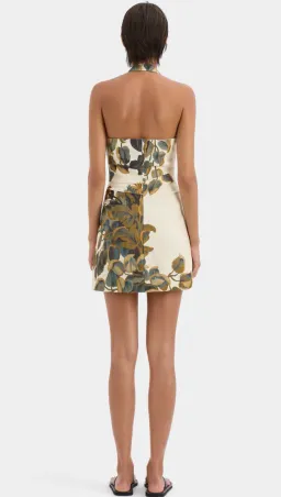 Sir The Label Evalita Halter Mini Dress Floral Size 8 for rent on The Volte - image 1