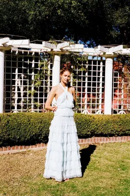 Anne Louise Boutique Lovette Halter Neck Dress White Size 14 for rent on The Volte - image 1