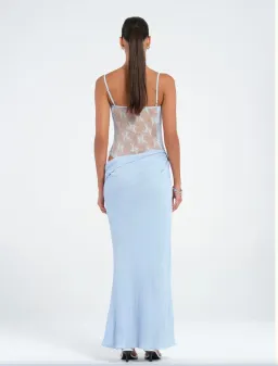 Benni Akio Maxi Dress Blue Size 8 for rent on The Volte - image 3