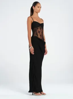 Benni Akio Maxi Dress Black Size 6 for rent on The Volte - image 2