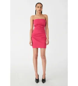 MISHA Alston Crepe Mini Dress Raspberry Pink Size 8/S for rent on The Volte - image 1