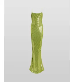 Rat & Boa Gina Sequin Maxi Dress Green Size XS for rent on The Volte - image 3