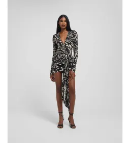 Rat & Boa Leontina Mini Dress Animal Print Size 6 for rent on The Volte - image 1