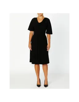Anthea Crawford Harmony Midi Dress Black Size AU 12 for rent on The Volte - image 1