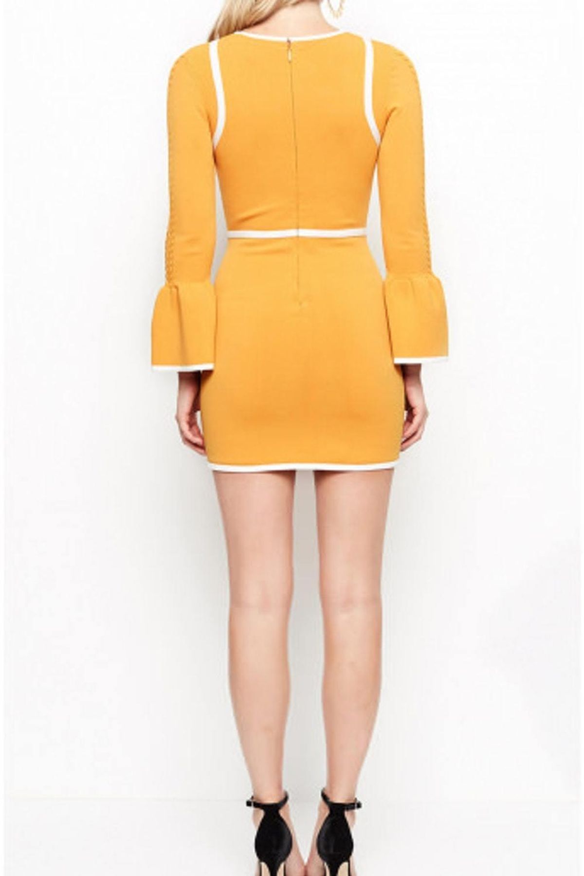 Alice McCall I'm Here Mini Dress Turmeric Yellow Size 10 - Image 2
