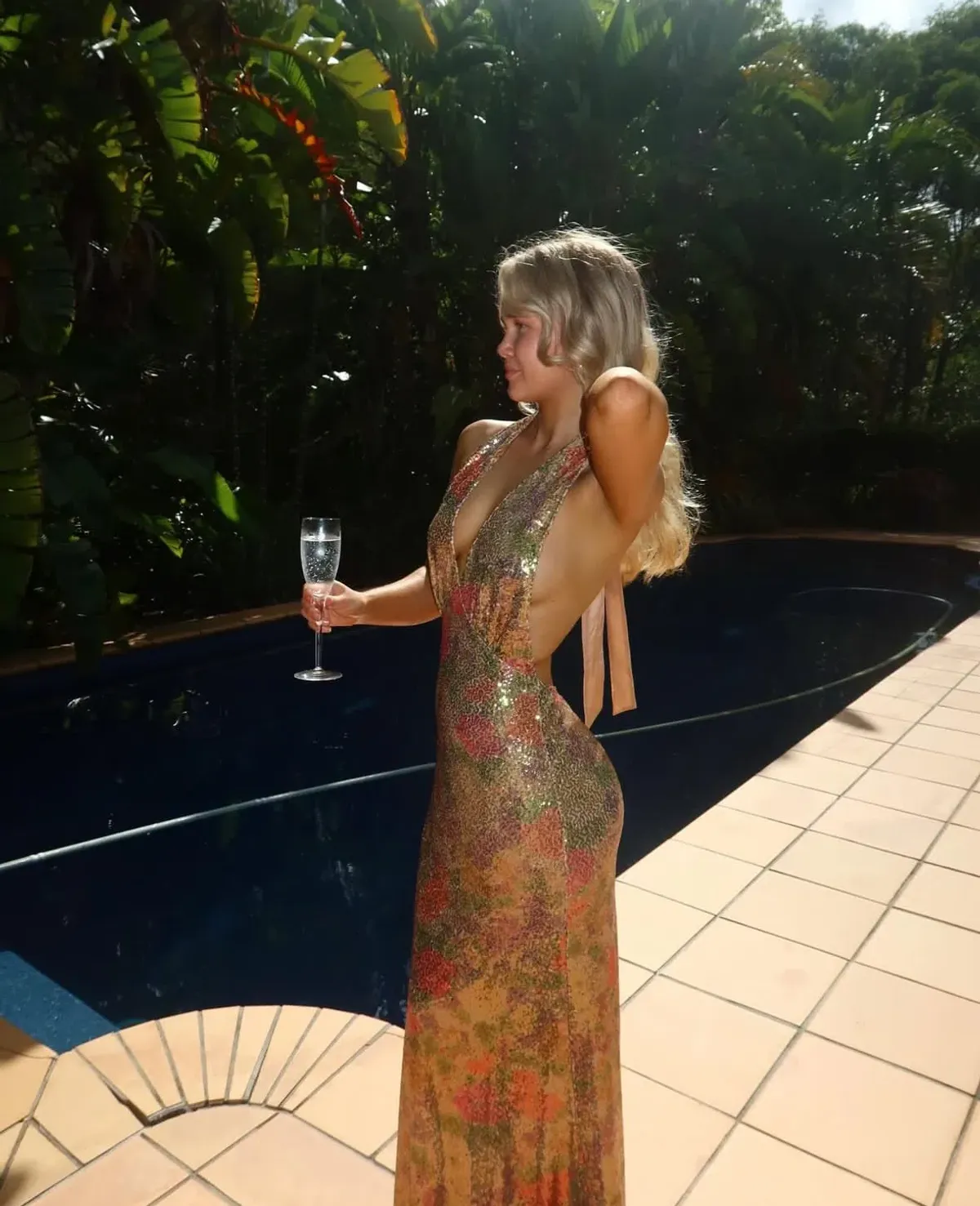 Fait Par Foutch Liana Dress Fleur Sequin Size XS/AU 6 - Image 6