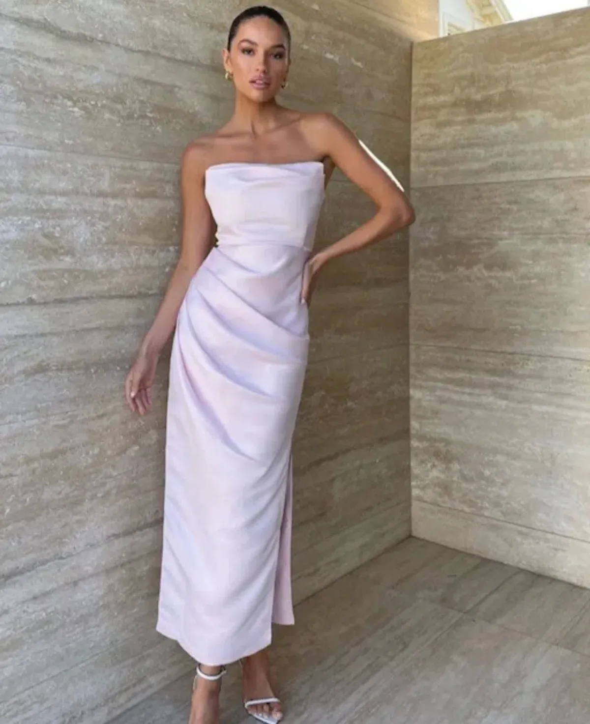 Bianca & Bridgett Evelyn Dress Blush - Image 3